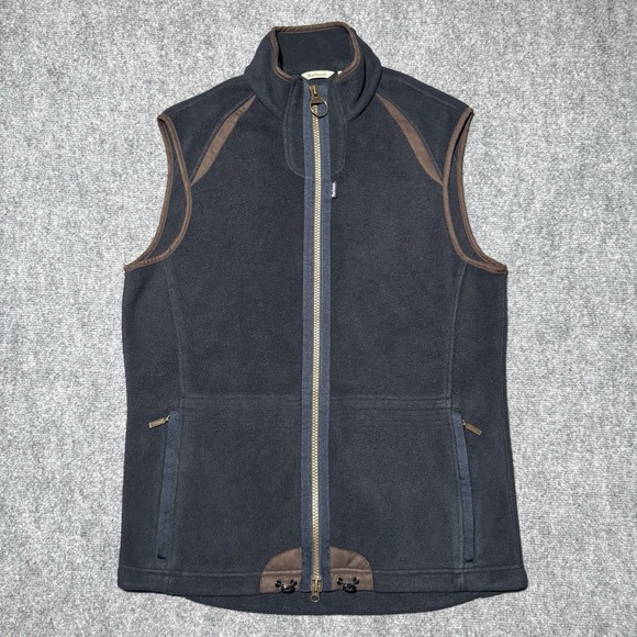 Barbour Other - Barbour Fleece Vest Men's L Langdale Gilet Black Full Zip Outdoor Trim